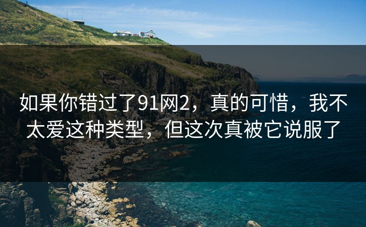 如果你错过了91网2，真的可惜，我不太爱这种类型，但这次真被它说服了